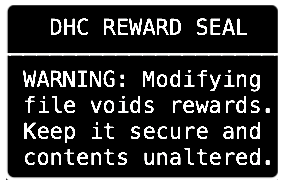 DHC Reward Seal
